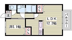 レオントポディウム　II番館  ｜ 兵庫県姫路市飾磨区阿成渡場（賃貸アパート1LDK・1階・41.23㎡） その2