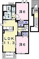 カトレーヴVII  ｜ 兵庫県たつの市誉田町福田140-1（賃貸アパート2LDK・2階・58.57㎡） その2