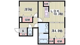 ルミナス　パティオ  ｜ 兵庫県揖保郡太子町太田（賃貸アパート2LDK・1階・50.91㎡） その2