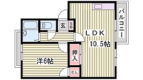 ファミリーハイツ  ｜ 兵庫県姫路市宮上町1丁目（賃貸アパート1LDK・2階・37.44㎡） その2