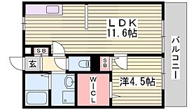 サンセジュール山水  ｜ 兵庫県姫路市飾磨区加茂東（賃貸アパート1LDK・2階・40.07㎡） その2