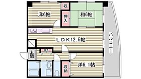 グランドビレッジ宮田  ｜ 兵庫県姫路市勝原区宮田（賃貸マンション3LDK・2階・66.40㎡） その2