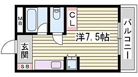 メゾン・フランス  ｜ 兵庫県姫路市御立東5丁目（賃貸アパート1R・1階・22.34㎡） その2