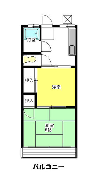 東京都町田市森野5丁目(賃貸アパート2K・1階・28.90㎡)の写真 その2