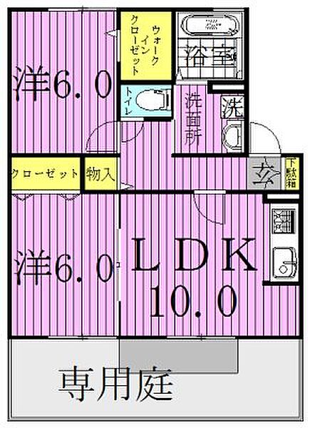K・ファミリア 208｜千葉県白井市冨士(賃貸アパート2LDK・2階・55.20㎡)の写真 その2