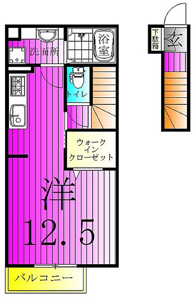 コゥジーコート 202｜千葉県松戸市金ケ作(賃貸アパート1K・2階・37.48㎡)の写真 その2