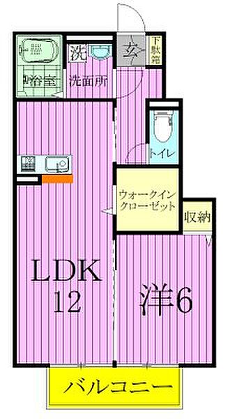 MTアーバンコート 102｜千葉県松戸市二十世紀が丘萩町(賃貸アパート1LDK・1階・45.69㎡)の写真 その2