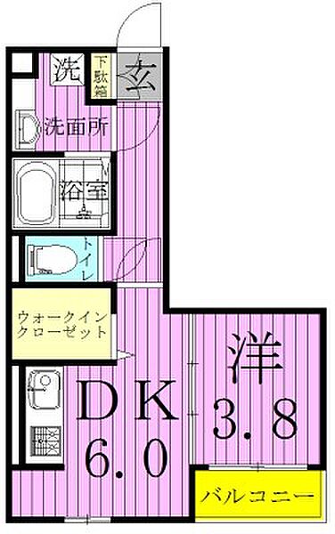 AXIS北松戸 201｜千葉県松戸市北松戸２丁目(賃貸アパート1DK・1階・30.80㎡)の写真 その2