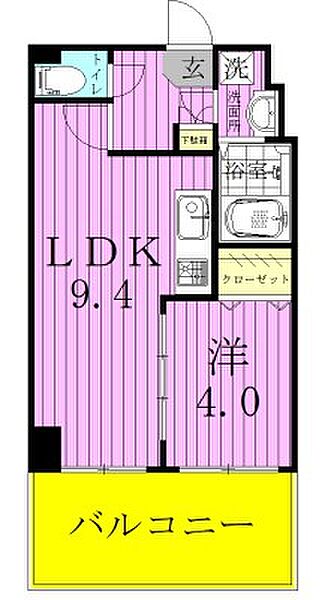 北松戸ヒルズ 105｜千葉県松戸市北松戸１丁目(賃貸マンション1LDK・1階・30.27㎡)の写真 その2