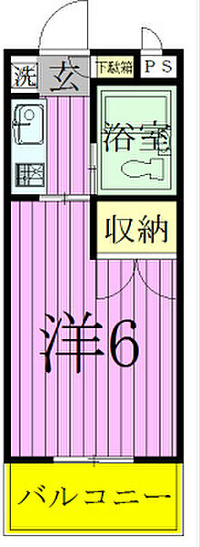 モンシャトー松戸II 201｜千葉県松戸市松戸(賃貸マンション1K・2階・16.30㎡)の写真 その2