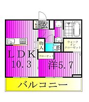 コットン フローラ 202 ｜ 千葉県松戸市中根2930,121-2,28-2,32-3の一部（賃貸アパート1LDK・2階・40.04㎡） その2