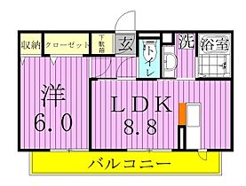 プランドール 302 ｜ 千葉県松戸市北松戸１丁目6-3（賃貸アパート1LDK・3階・37.56㎡） その2