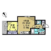 RIZE南流山 204 ｜ 千葉県松戸市新松戸北２丁目22-34（賃貸アパート1LDK・2階・29.66㎡） その2