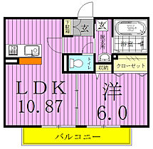 ベルツリーA 102 ｜ 千葉県鎌ケ谷市新鎌ケ谷１丁目8-8（賃貸アパート1LDK・1階・40.04㎡） その2