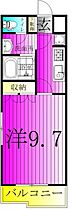 ヴァンベールヤマモト 205 ｜ 千葉県白井市冨士284-1（賃貸マンション1K・2階・29.75㎡） その2