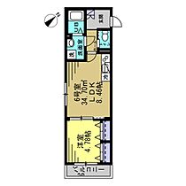 Crest 306 ｜ 千葉県松戸市根本137-5（賃貸アパート1LDK・3階・34.70㎡） その2