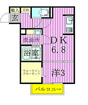 シャンテ 103 ｜ 千葉県松戸市松戸1598-1（賃貸アパート1DK・1階・30.59㎡） その2