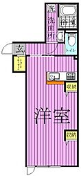 モアナコート南流山 ワンルームの間取図画像