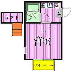 ジュネパレス新松戸第52 1Kの間取図画像