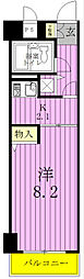 ライオンズマンション松戸柿ノ木台 1Kの間取図画像