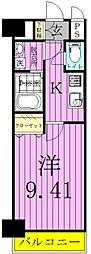 グランドライズ 1Kの間取図画像