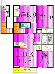 ル・グラン3 3LDKの間取図画像