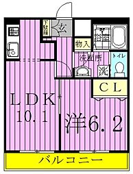 t.m.place2 1LDKの間取図画像