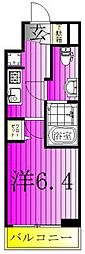 LIME RESIDENCE KITA MATSUDO 1Kの間取図画像
