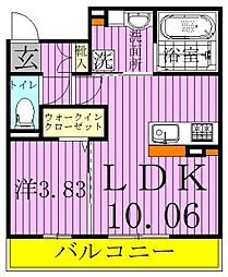 クレール白井 3階/302