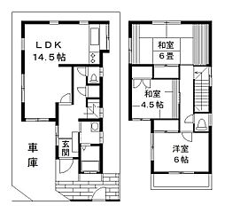 くぬぎ山一戸建貸家