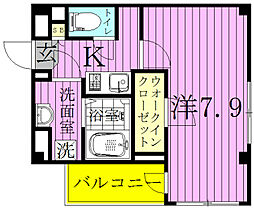 リブリ・クレヨン 1Kの間取図画像