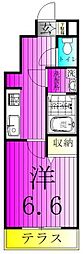 ヴェルシティヒルズ 1Kの間取図画像