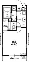 リブリM&M 1Kの間取図画像