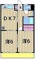 綾瀬グリーンハイツ 107 ｜ 東京都足立区綾瀬５丁目（賃貸マンション2DK・1階・44.60㎡） その2