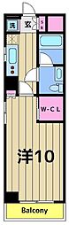 ビアンプラーセ麻布 1Kの間取図画像