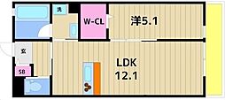 SHINYANEXT 1LDKの間取図画像