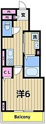 足立区綾瀬3丁目マンション 1Kの間取図画像