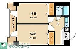 Parktown 03 Bldg  （パークタウン03ビル） 4階2Kの間取り