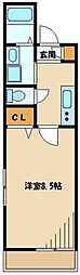 Nao向ケ丘 1Kの間取図画像