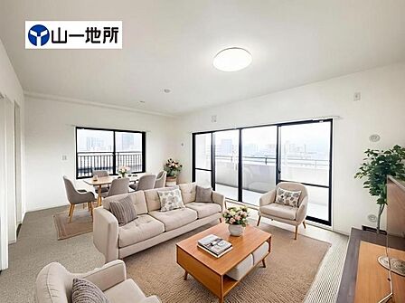 本画像はCGで作成しており、現地に家具は置かれておりません。また、価格に家具は含まれておりません
