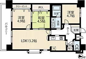 コロナール春日II103 103 ｜ 福岡県春日市宝町４丁目（賃貸マンション3LDK・1階・60.38㎡） その2