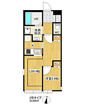 Ｇｒａｎｄｔｉｃ　Ｋｉｓｓａ 102 ｜ 福岡県福岡市城南区友丘６丁目（賃貸アパート1LDK・1階・33.69㎡） その2