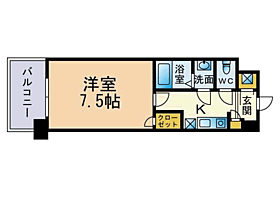 Casa di Taishokan il mare 601 ｜ 福岡県福岡市中央区港１丁目7-43（賃貸マンション1K・6階・24.92㎡） その2