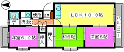 間取図画像 3LDK