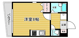 リファレンス高宮 ワンルームの間取図画像