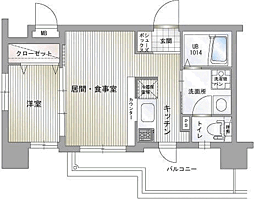 エンクレスト平尾2 1LDKの間取図画像