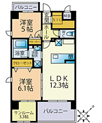 物件の間取り