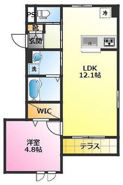 仮）ヘーベルメゾン元住吉 102｜神奈川県川崎市中原区市ノ坪(賃貸マンション1LDK・1階・41.64㎡)の写真 その2