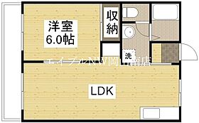 岡山県岡山市南区南輝2丁目（賃貸マンション1LDK・3階・37.95㎡） その2