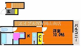 岡山県岡山市南区豊成3丁目（賃貸アパート1K・2階・38.29㎡） その2